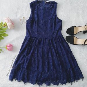 NWOT Navy Blue Lace Dress